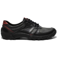 Ādas kurpes vīriešiem Mario Pala 248322, melnas cena un informācija | Vīriešu kurpes, zābaki | 220.lv
