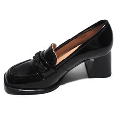 Кожаные туфли SIMEN 248537, черные цена и информация | Женские туфли | 220.lv