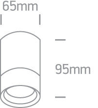 OneLight āra griestu lampa Cylinders 67130C/W цена и информация | Griestu lampas | 220.lv