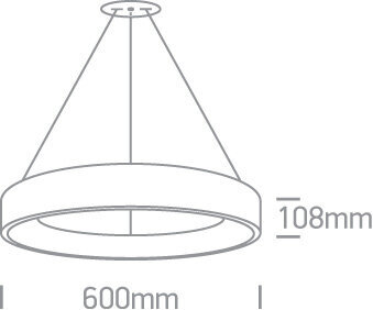 OneLight piekaramais LED gaismeklis Rings 62142NB/AN/W cena un informācija | Piekaramās lampas | 220.lv