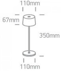 ONELight настольный светильник Trendy LED 61082A/W цена и информация | Настольные светильники | 220.lv