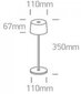 OneLight galda lampa Trendy LED 61082A/BR cena un informācija | Galda lampas | 220.lv