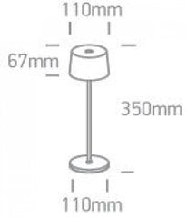 OneLight galda lampa Trendy LED 61082A/B kaina ir informacija | Galda lampas | 220.lv