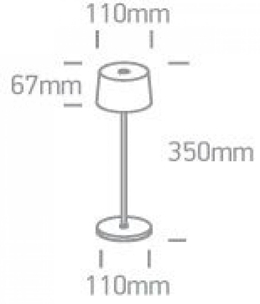 OneLight galda lampa Trendy LED 61082A/B цена и информация | Galda lampas | 220.lv