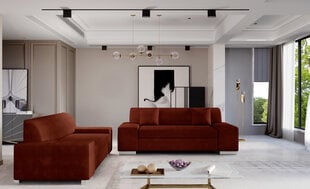 2-vu daļu mīksto mēbeļu komplekts Porto 2+3, sarkans cena un informācija | Dīvānu komplekti | 220.lv