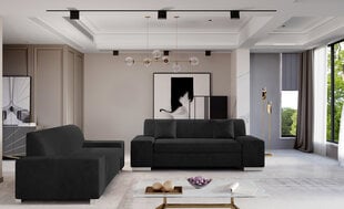 2-vu daļu mīksto mēbeļu komplekts Porto 2+3, pelēks cena un informācija | Dīvānu komplekti | 220.lv