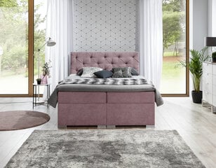 Кровать NORE Balvin, 140x200 см, розовая цена и информация | Кровати | 220.lv