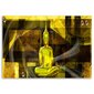 Glezna uz audekla, Budas figūra uz ģeometriska fona cena un informācija | Gleznas | 220.lv