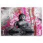 Glezna uz audekla, Buda un bambuss cena un informācija | Gleznas | 220.lv