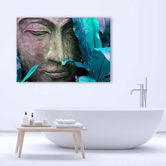 Glezna uz audekla, Budas seja ar lapu cena un informācija | Gleznas | 220.lv