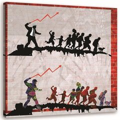 Glezna uz audekla, Banksy Ekonomikas politika cena un informācija | Gleznas | 220.lv