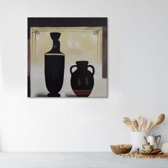 Glezna uz audekla, Divas melnas krūzes цена и информация | Картины | 220.lv
