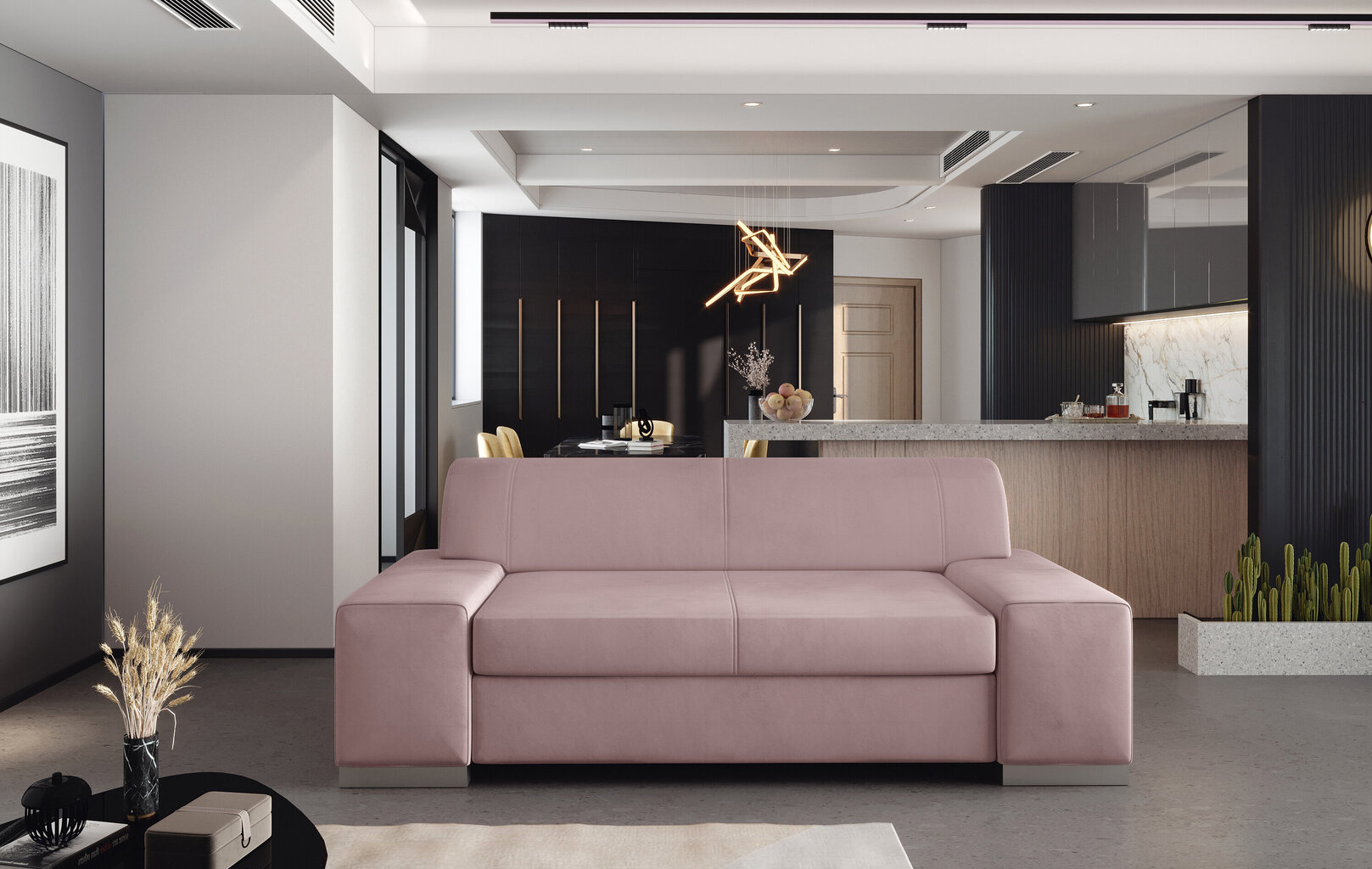Dīvāns Porto 2, rozā цена и информация | Dīvāni | 220.lv