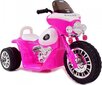 Policijas motocikls ar motoru Super-Toys, rozā cena un informācija | Bērnu elektroauto | 220.lv