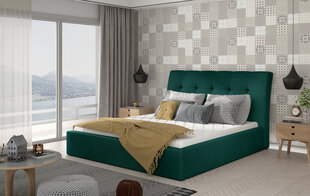 Кровать Inge 200х200 см, зеленый цвет цена и информация | Кровати | 220.lv
