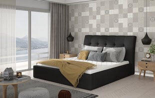 Gulta Inge 160x200 cm, melna cena un informācija | Gultas | 220.lv