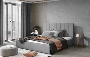 Кровать  Audrey, 140x200 см, серый цвет цена и информация | Кровати | 220.lv