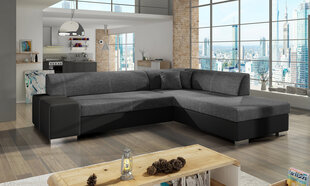 Stūra dīvāns Porto, pelēks cena un informācija | Stūra dīvāni | 220.lv