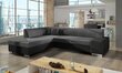Stūra dīvāns Porto, pelēks cena un informācija | Stūra dīvāni | 220.lv