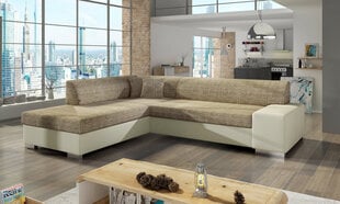 Stūra dīvāns Porto, smilšu cena un informācija | Stūra dīvāni | 220.lv