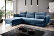 Stūra dīvāns Silva, zils цена и информация | Stūra dīvāni | 220.lv