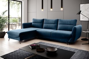Stūra dīvāns Silva, zils cena un informācija | Stūra dīvāni | 220.lv