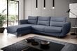 Stūra dīvāns Silva, zils цена и информация | Stūra dīvāni | 220.lv