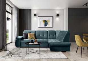 Stūra dīvāns Sado, zaļš cena un informācija | Stūra dīvāni | 220.lv