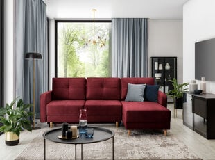 Stūra dīvāns Roxi, sarkans cena un informācija | Stūra dīvāni | 220.lv