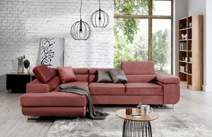 Stūra dīvāns Anton, rozā cena un informācija | Stūra dīvāni | 220.lv