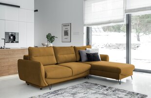 Stūra dīvāns Silva, dzeltens cena un informācija | Stūra dīvāni | 220.lv