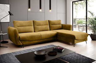 Stūra dīvāns Silva, dzeltens cena un informācija | Stūra dīvāni | 220.lv