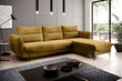 Stūra dīvāns Silva, dzeltens цена и информация | Stūra dīvāni | 220.lv