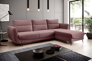 Stūra dīvāns Silva, rozā cena un informācija | Stūra dīvāni | 220.lv