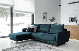 Stūra dīvāns Silva, zils cena un informācija | Stūra dīvāni | 220.lv