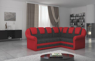 Stūra dīvāns Lord II, sarkans/pelēks cena un informācija | Stūra dīvāni | 220.lv