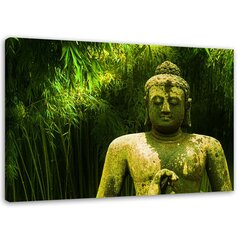 Glezna uz audekla, Buda starp bambusa kokiem cena un informācija | Gleznas | 220.lv