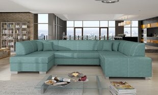 Mīksts stūra dīvāns Havana, zils cena un informācija | Stūra dīvāni | 220.lv
