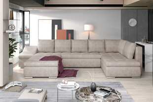 Stūra dīvāns NORE Giovanni, smilšu krāsas cena un informācija | Stūra dīvāni | 220.lv