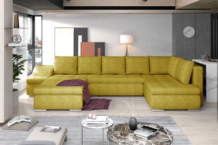 Stūra dīvāns NORE Giovanni, dzeltens cena un informācija | Stūra dīvāni | 220.lv