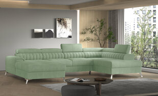 Stūra dīvāns Lacante, zaļš cena un informācija | Stūra dīvāni | 220.lv