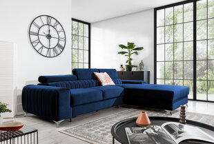 Stūra dīvāns Grayson, zils cena un informācija | Stūra dīvāni | 220.lv