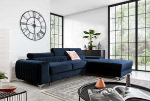 Stūra dīvāns NORE Grayson, zils cena un informācija | Stūra dīvāni | 220.lv