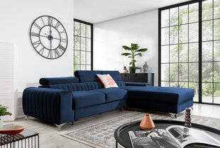 Stūra dīvāns NORE Grayson, zils cena un informācija | Stūra dīvāni | 220.lv