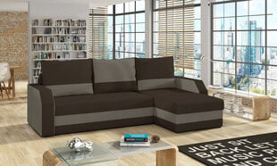 Stūra dīvāns Giulio, smilškrāsas/brūns cena un informācija | Stūra dīvāni | 220.lv