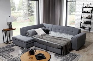 Stūra dīvāns Pieretta, zils cena un informācija | Stūra dīvāni | 220.lv