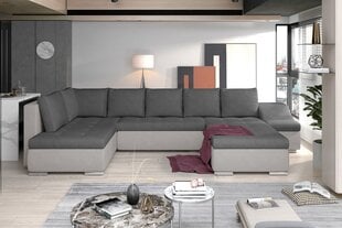 Stūra dīvāns NORE Giovanni, pelēks cena un informācija | Stūra dīvāni | 220.lv