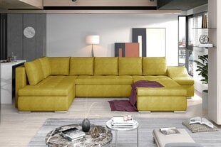 Stūra dīvāns NORE Giovanni, dzeltens cena un informācija | Stūra dīvāni | 220.lv