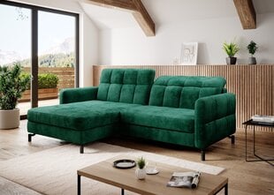 Stūra dīvāns Lorelle, zaļš cena un informācija | Stūra dīvāni | 220.lv