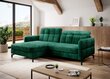 Stūra dīvāns Lorelle, zaļš cena un informācija | Stūra dīvāni | 220.lv
